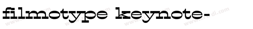 filmotype keynote字体转换